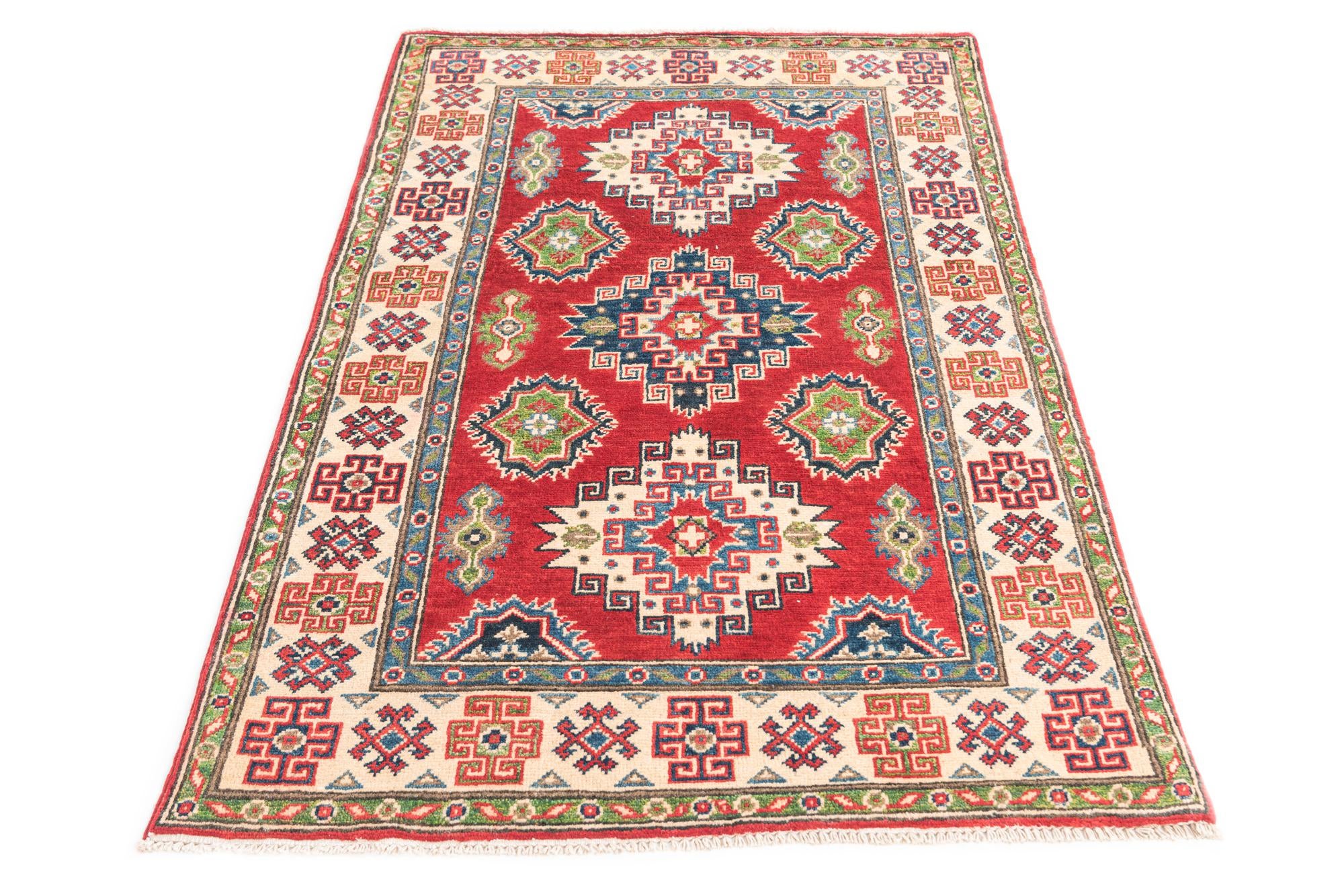 3' 2 x 5' 1 Hand Knotted Kazak Rug