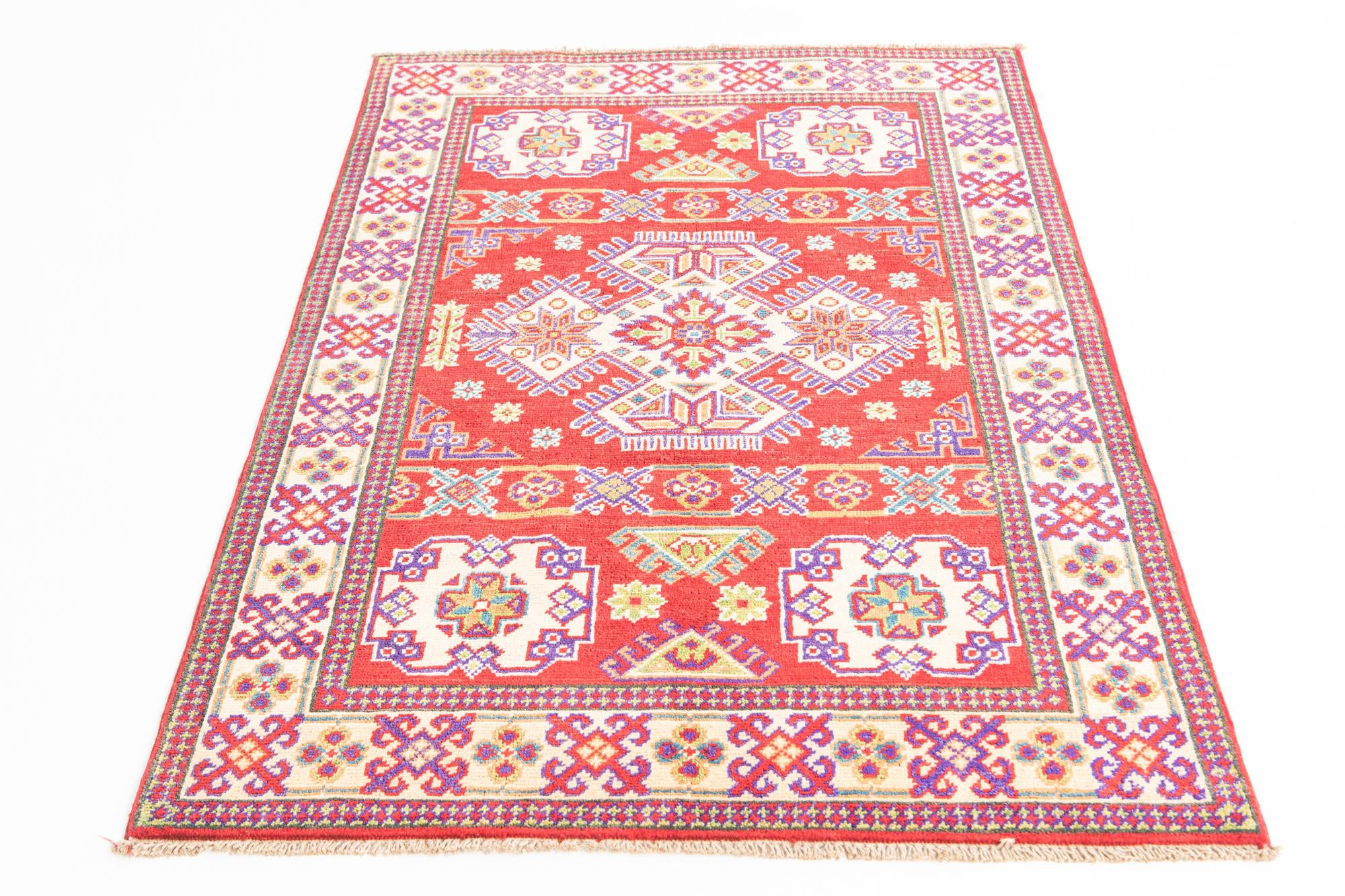100cm x 150cm anudado a mano Kazak Alfombra