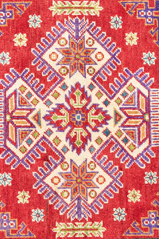 3' 4 x 5' Hand Knotted Kazak Rug