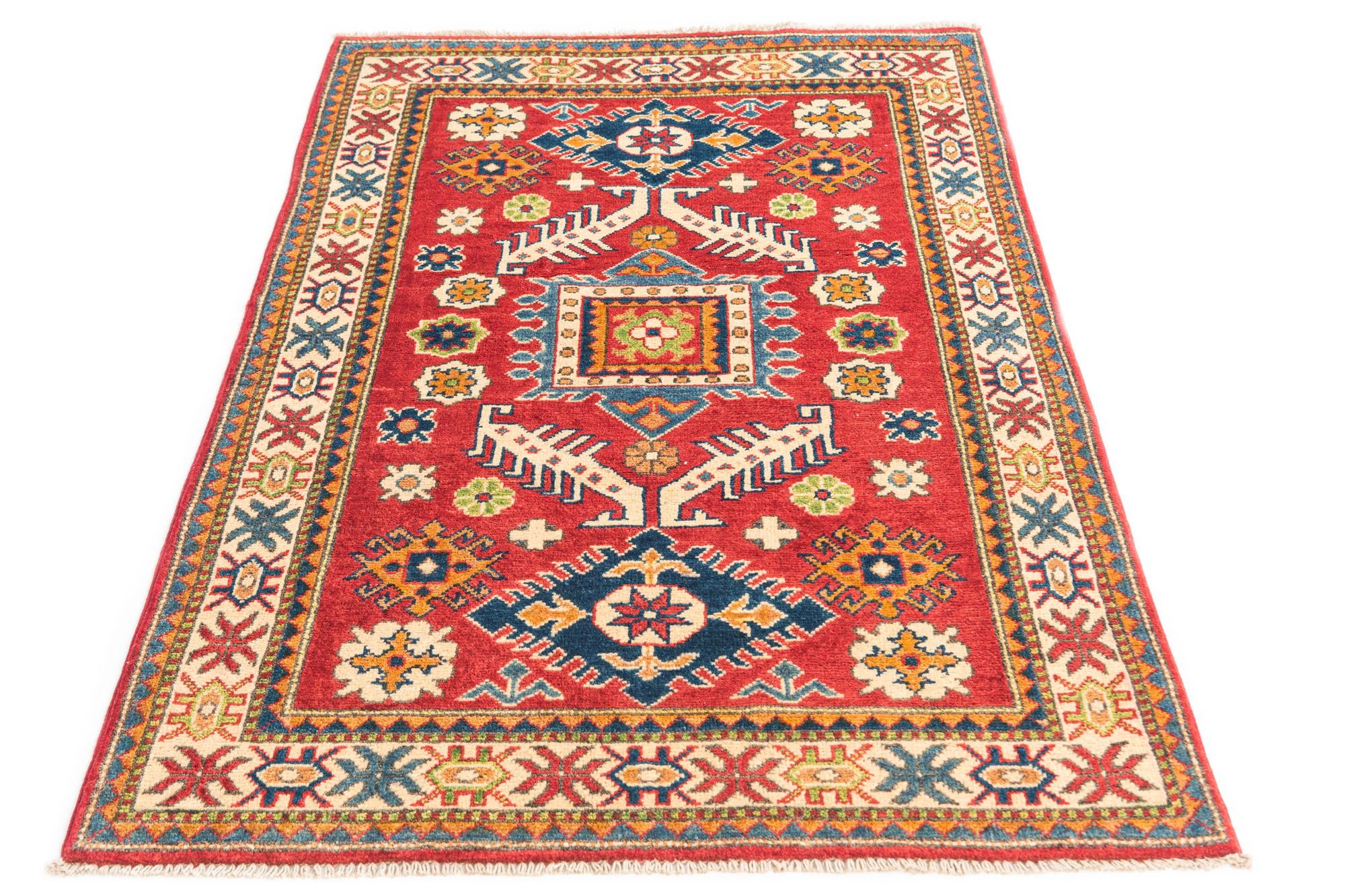 3' 3 x 5' Hand Knotted Kazak Rug