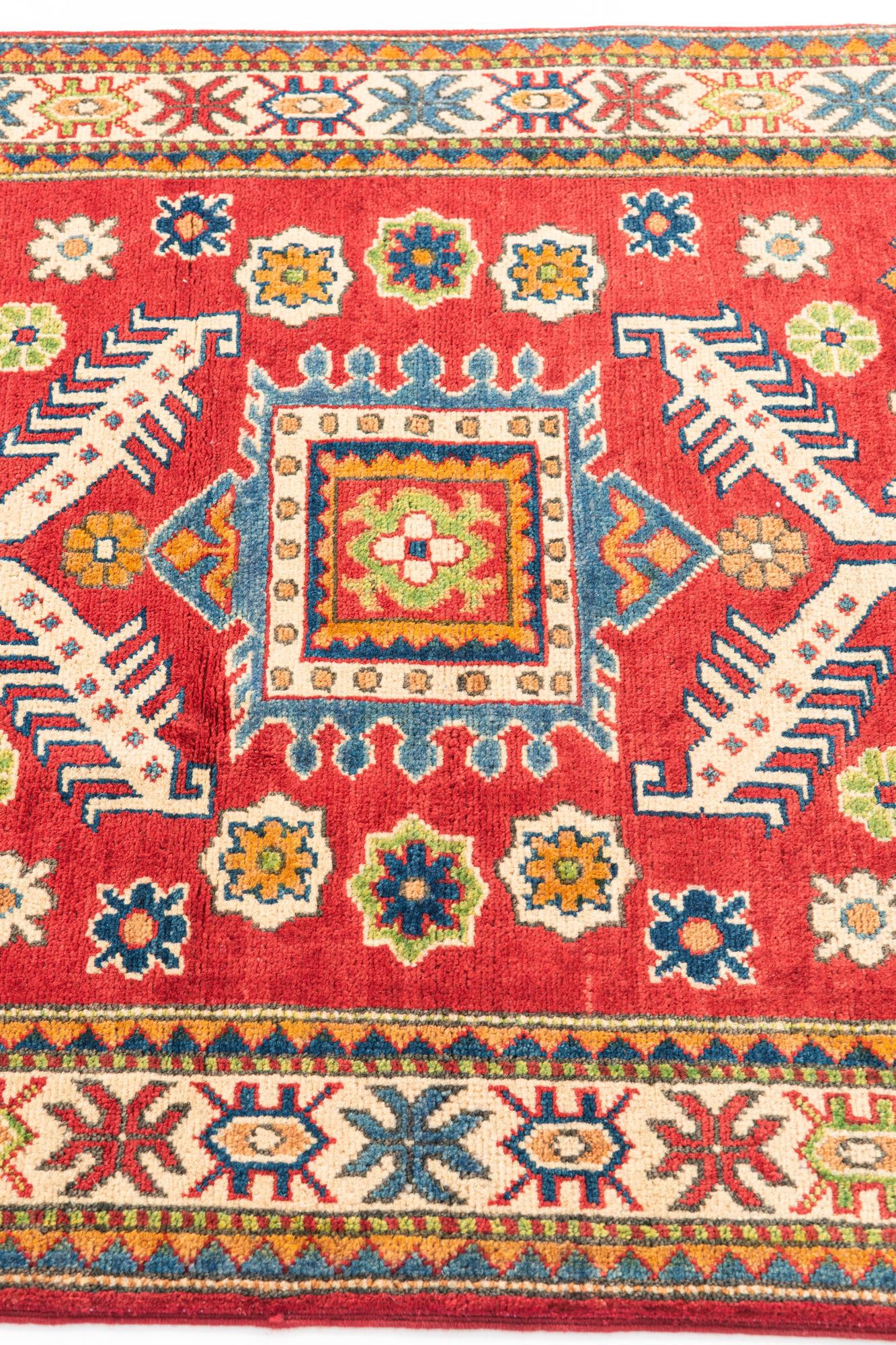 3' 3 x 5' Hand Knotted Kazak Rug