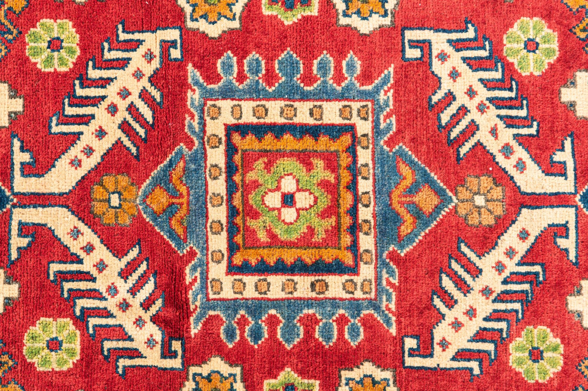 3' 3 x 5' Hand Knotted Kazak Rug
