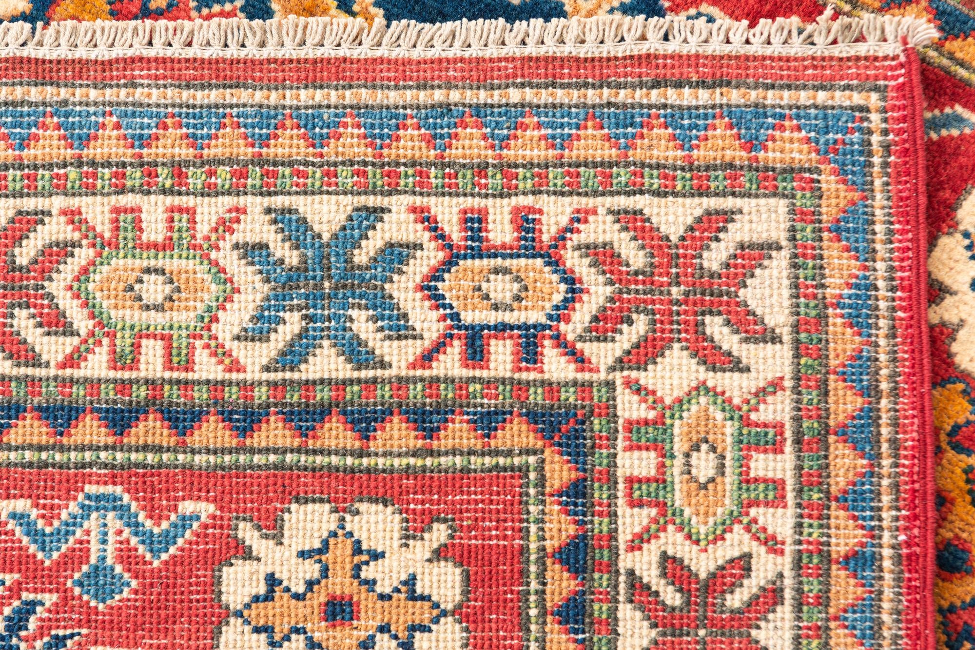 3' 3 x 5' Hand Knotted Kazak Rug