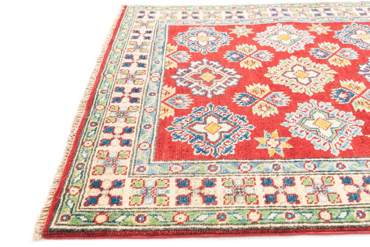 Detail image of 3' 4 x 4' 10 Hand Knotted Kazak Rug