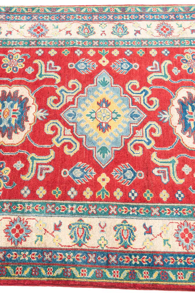 4' x 5' 5 Hand Knotted Kazak Rug
