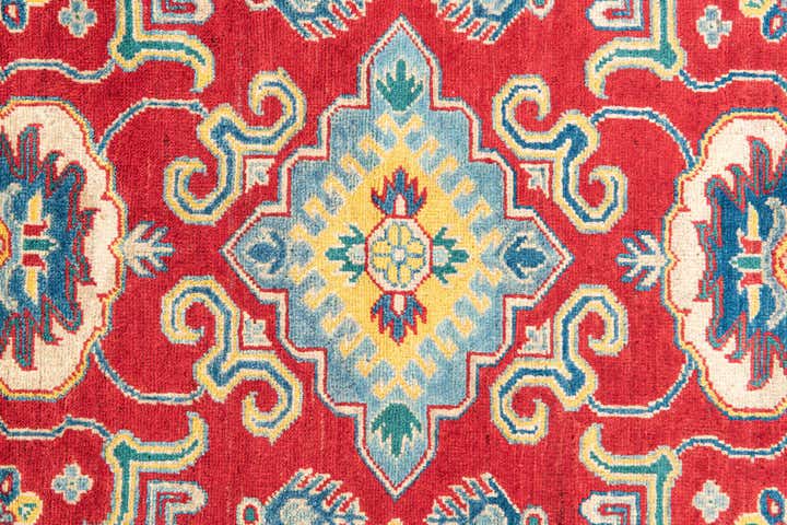 4' x 5' 5 Hand Knotted Kazak Rug