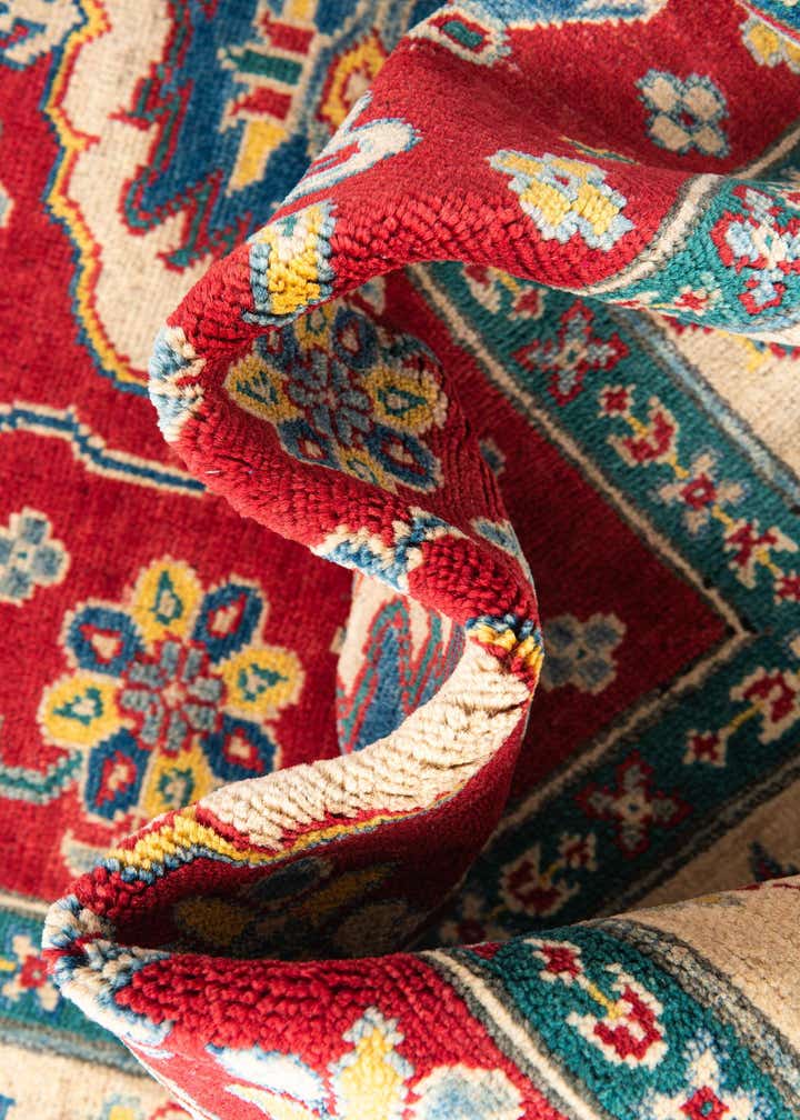 4' x 5' 5 Hand Knotted Kazak Rug