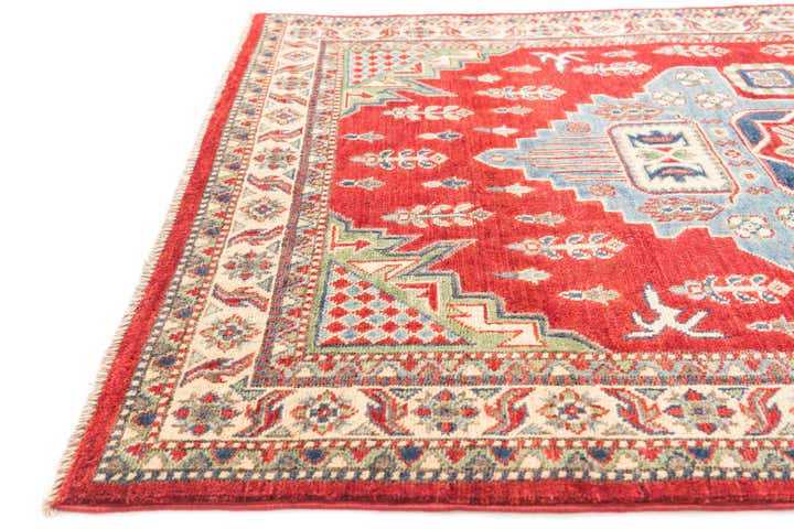 4' x 5' 5 Hand Knotted Kazak Rug