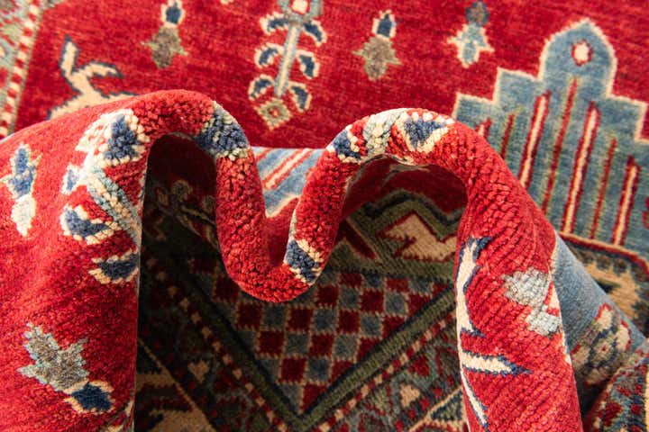 4' x 5' 5 Hand Knotted Kazak Rug