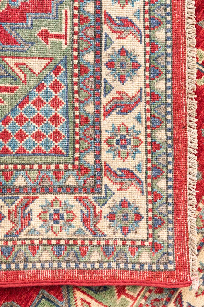4' x 5' 5 Hand Knotted Kazak Rug
