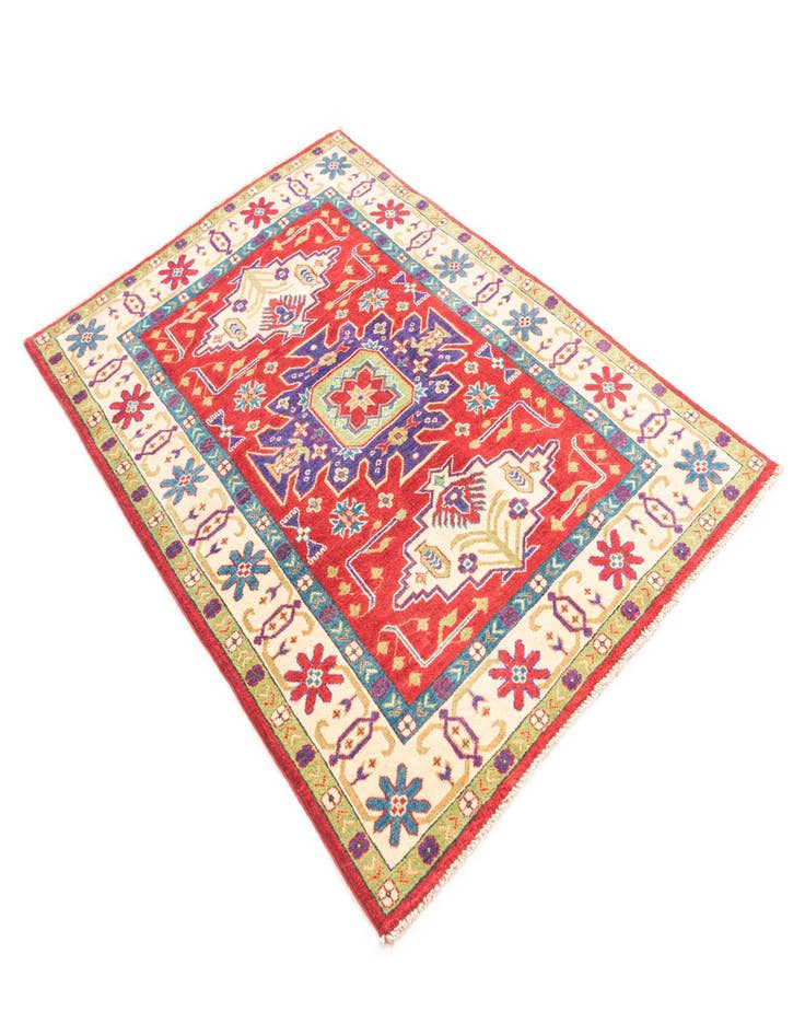 Detail image of 3' 10 x 5' 10  Hand Knotted Kazak Rug