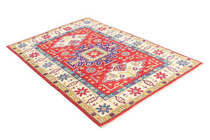 Detail image of 3' 10 x 5' 10 Hand Knotted Kazak Rug