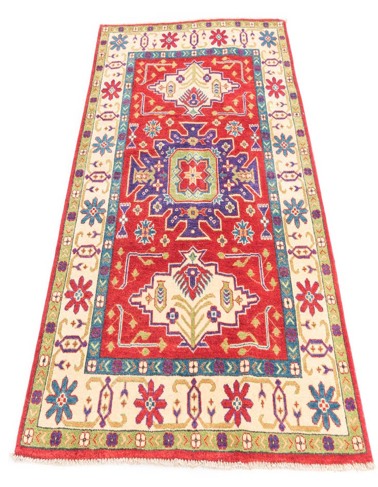 Detail image of 3' 10 x 5' 10  Hand Knotted Kazak Rug