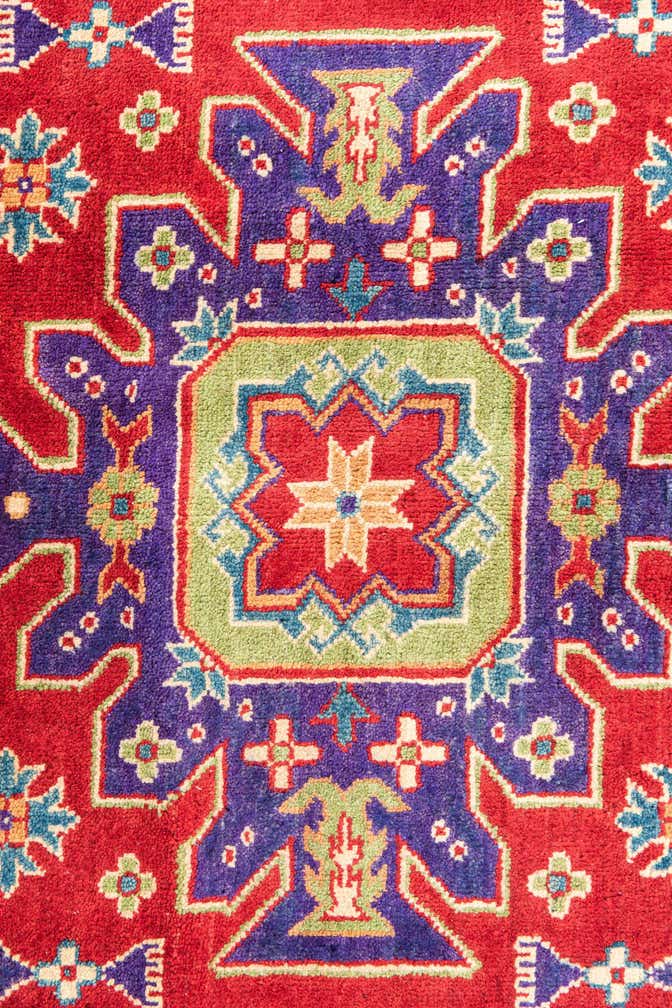 3' 10 x 5' 10 Hand Knotted Kazak Rug