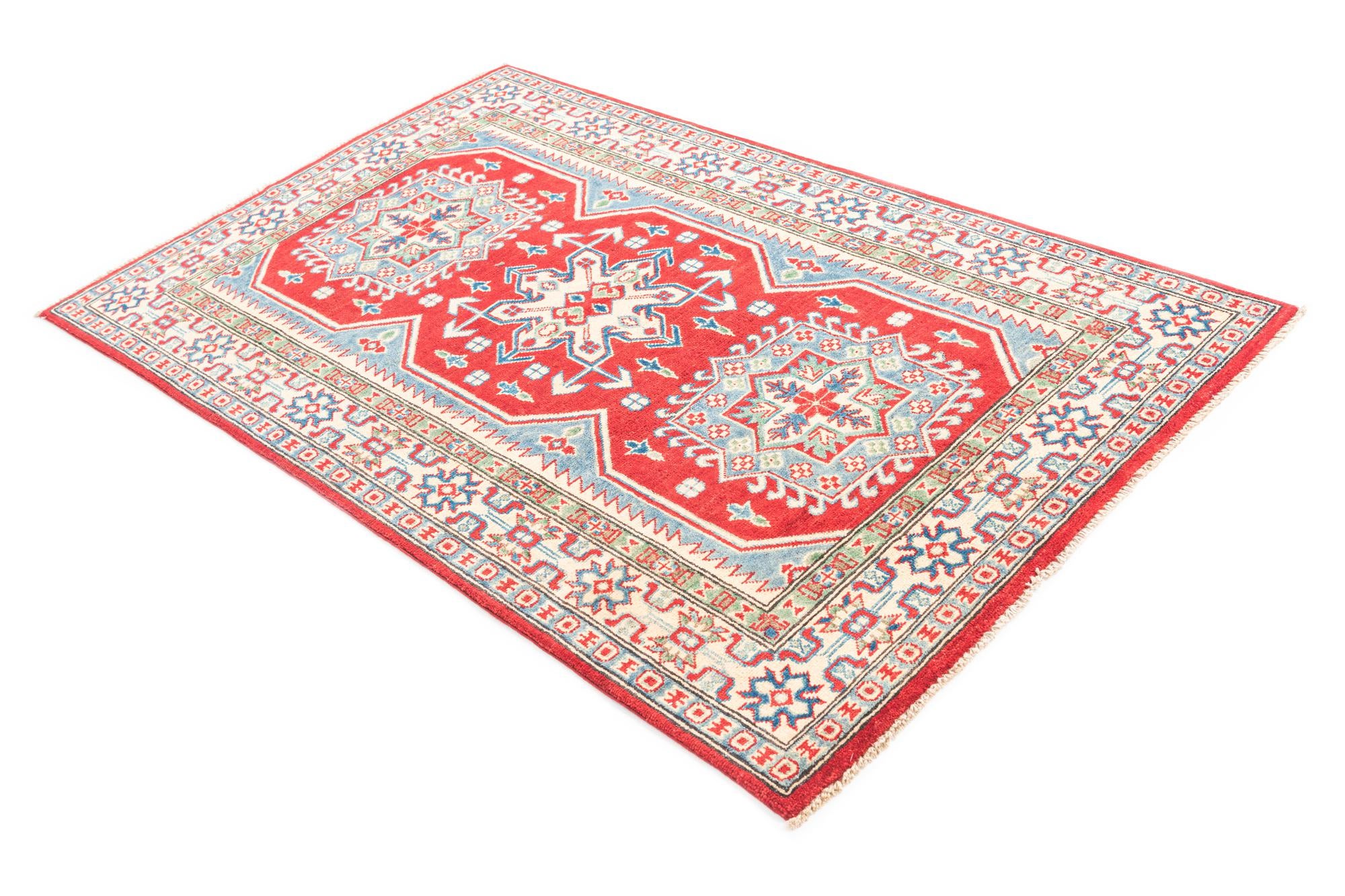 3' 10 x 6' 2 Hand Knotted Kazak Rug
