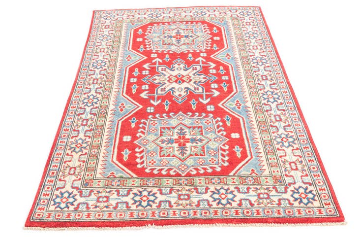 Detail image of 3' 10 x 6' 2 Hand Knotted Kazak Rug