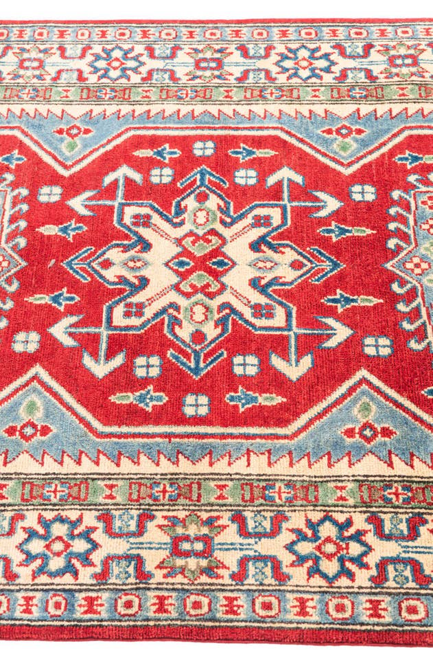 Detail image of 3' 10 x 6' 2 Hand Knotted Kazak Rug