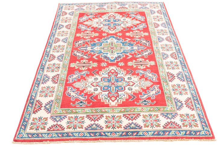Detail image of 3' 10 x 6' 1 Hand Knotted Kazak Rug