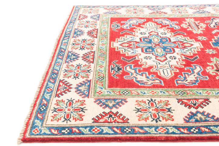 3' 10 x 6' 1 Hand Knotted Kazak Rug