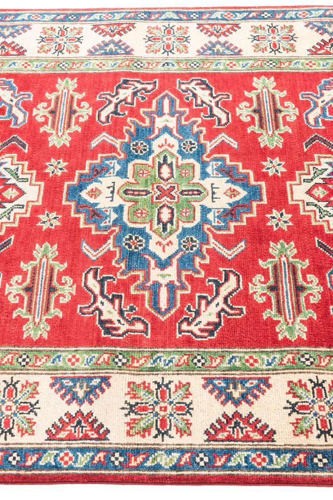 3' 10 x 6' 1 Hand Knotted Kazak Rug