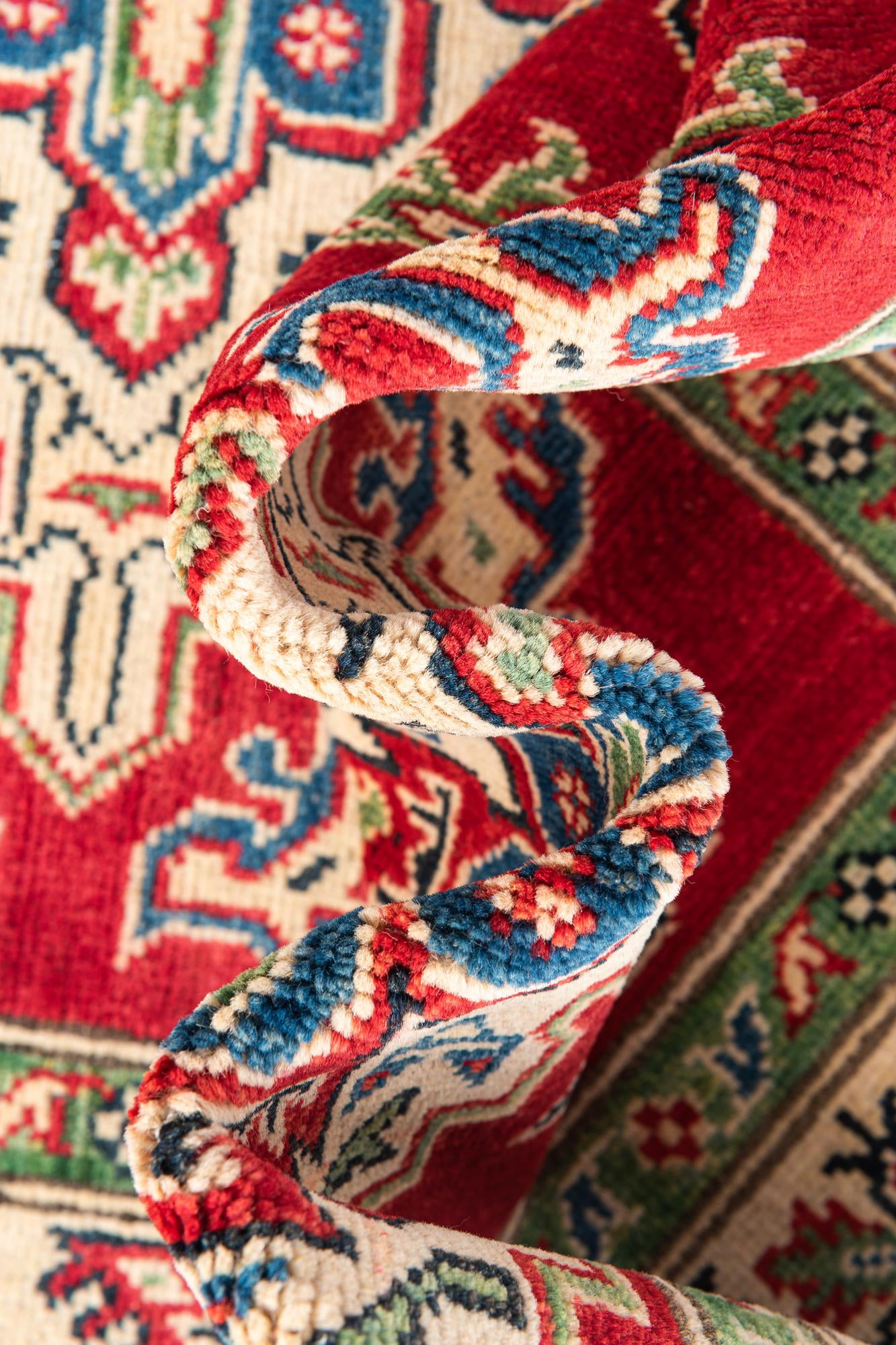 3' 10 x 6' 1 Hand Knotted Kazak Rug