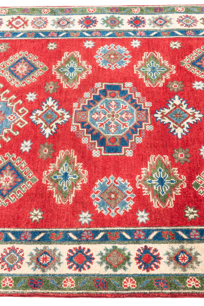 4' x 5' 10 Hand Knotted Kazak Rug