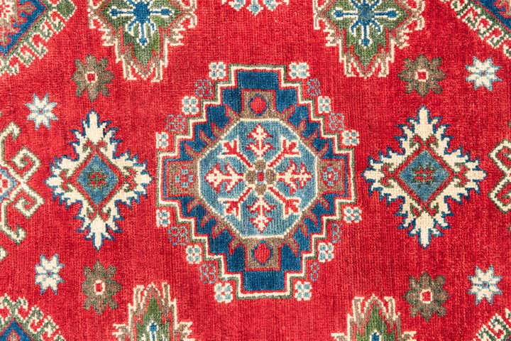 4' x 5' 10 Hand Knotted Kazak Rug