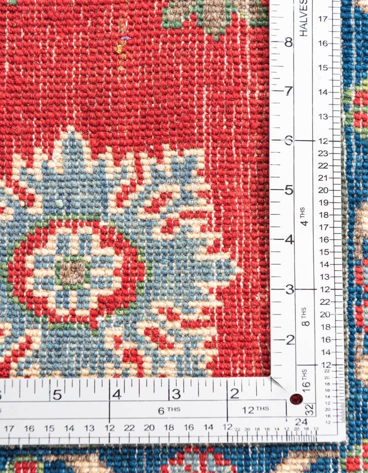 Detail image of 4' x 5' 10 Hand Knotted Kazak Rug