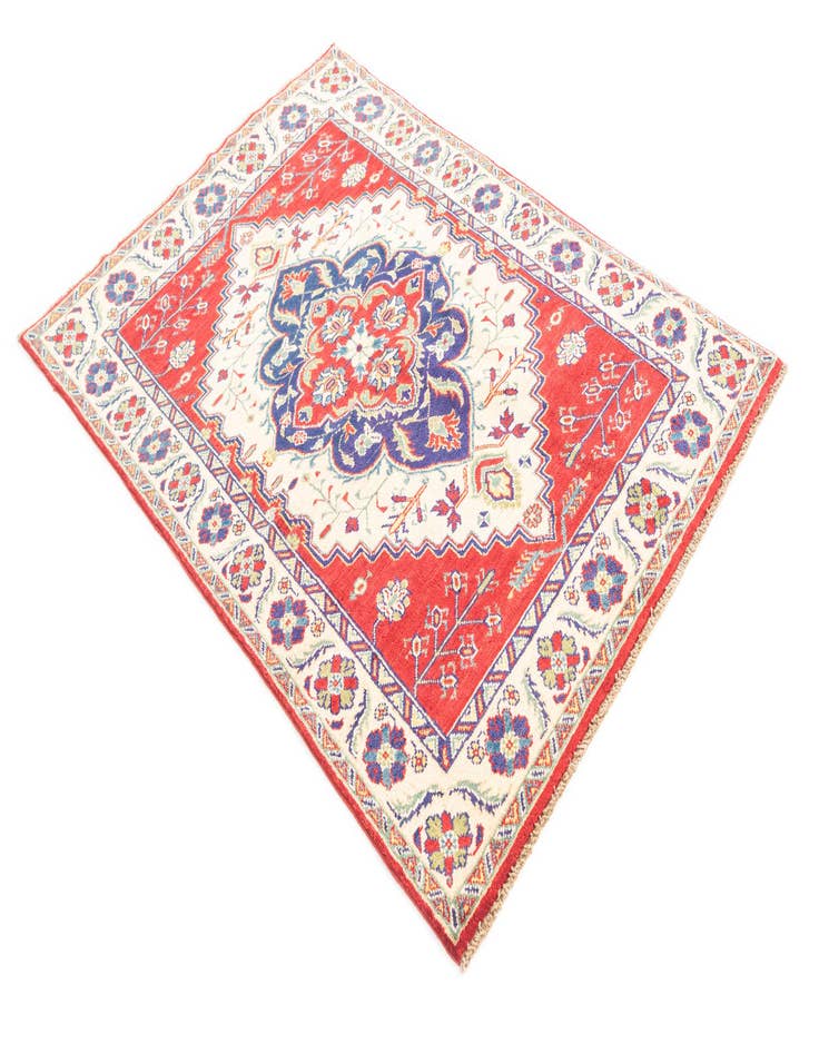 Detail image of 3' 10 x 5' 9  Hand Knotted Kazak Rug