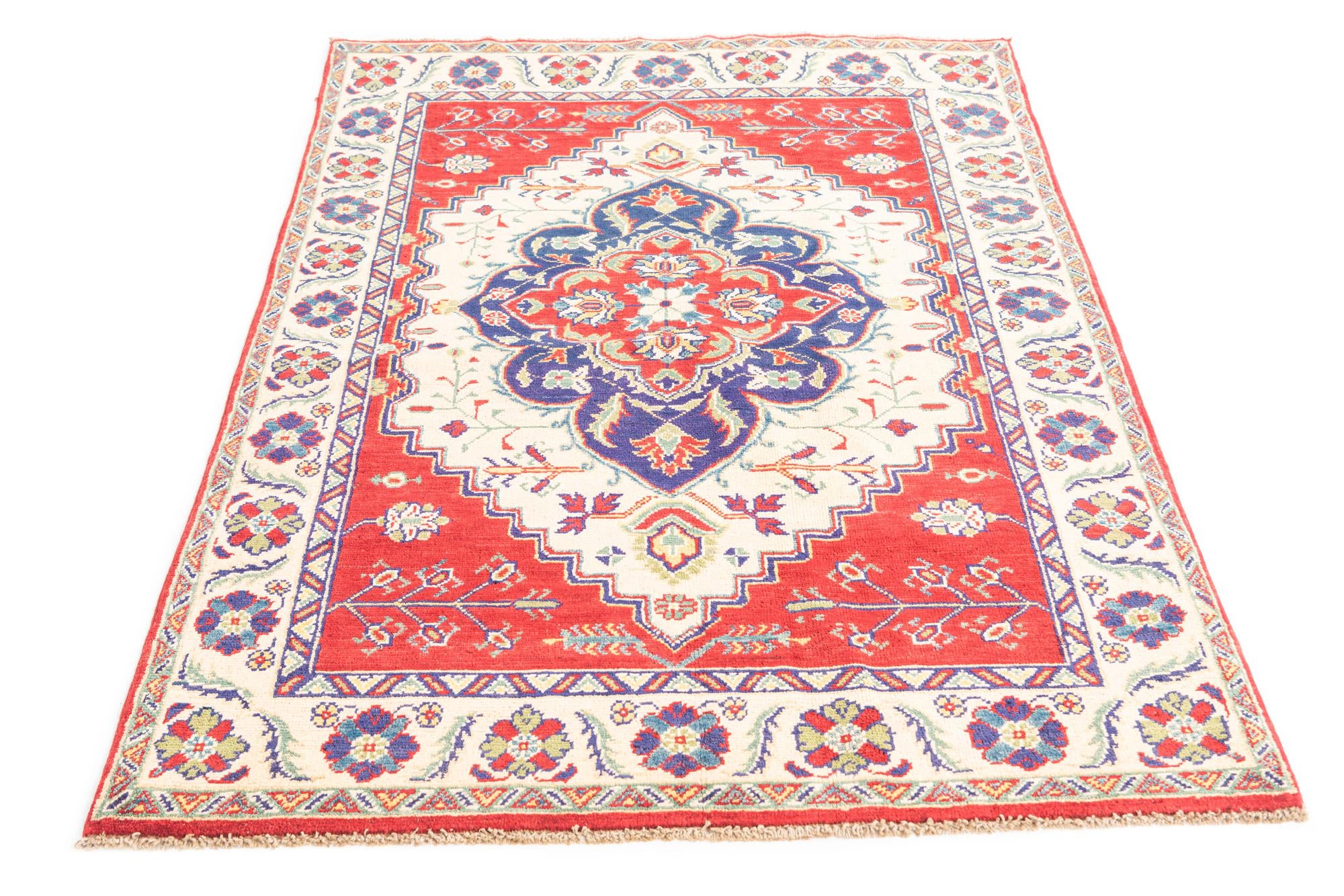3' 10 x 5' 9 Hand Knotted Kazak Rug