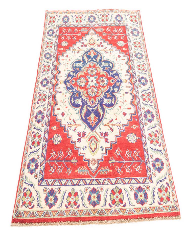 Detail image of 3' 10 x 5' 9  Hand Knotted Kazak Rug