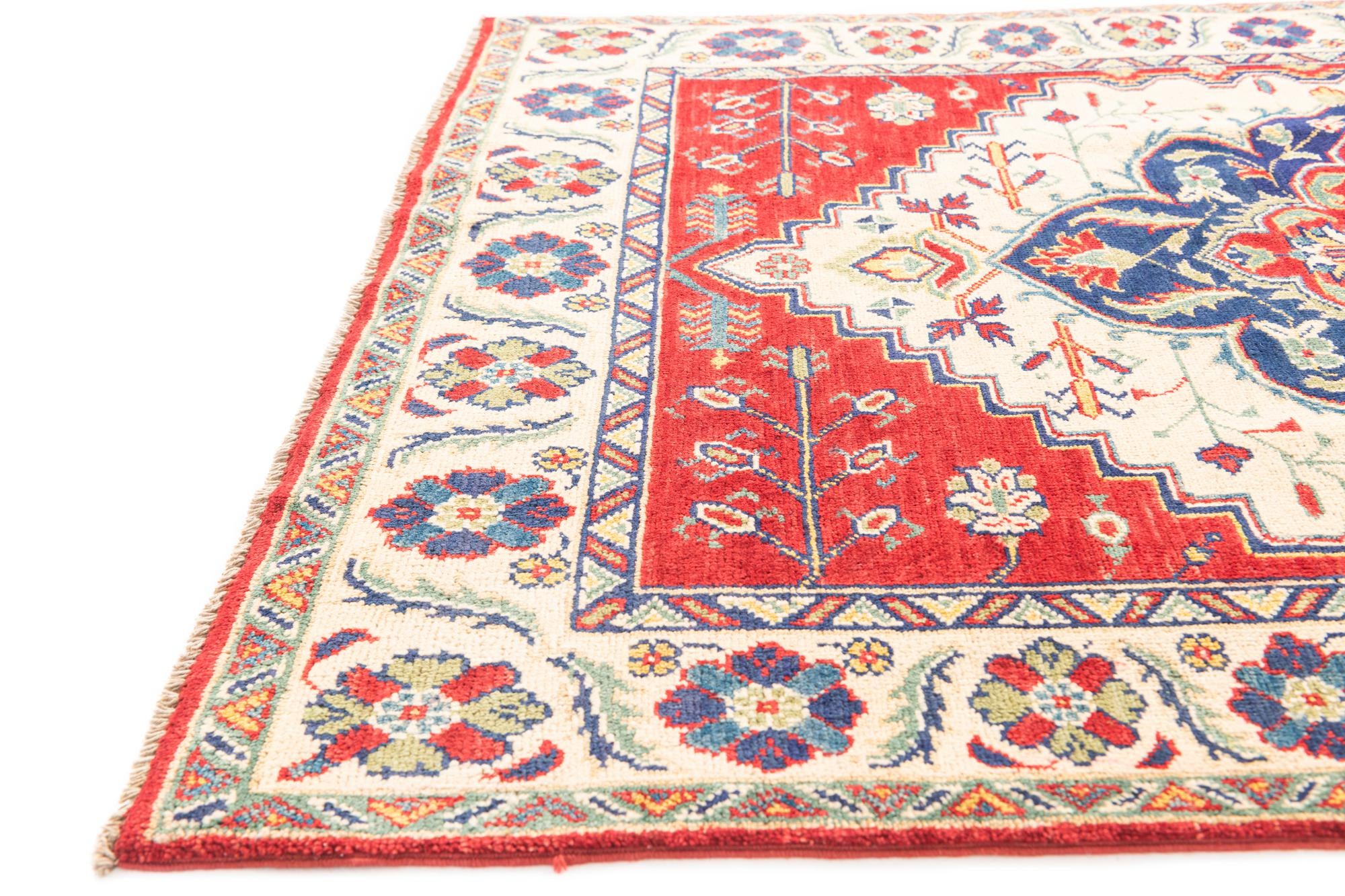 3' 10 x 5' 9 Hand Knotted Kazak Rug