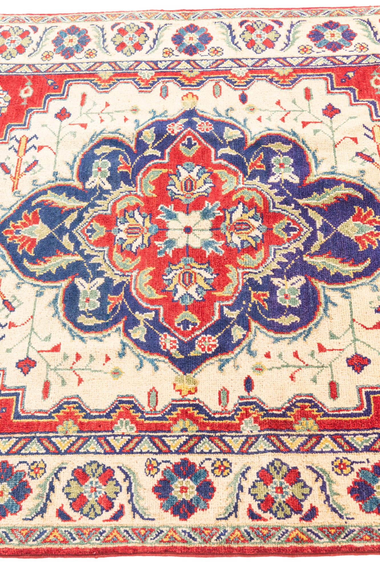 3' 10 x 5' 9 Hand Knotted Kazak Rug