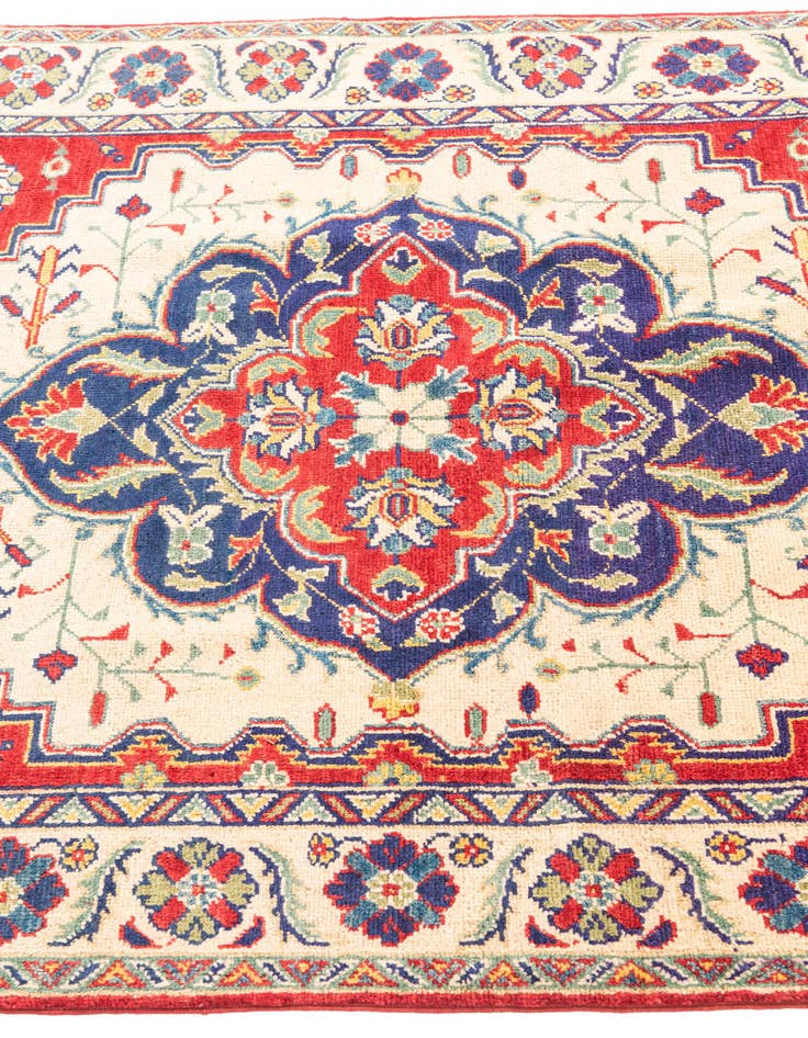 Detail image of 3' 10 x 5' 9  Hand Knotted Kazak Rug