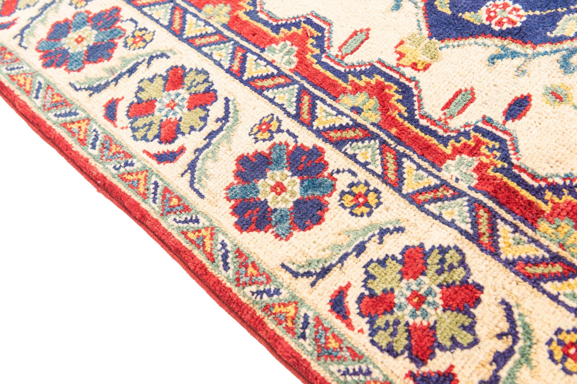 3' 10 x 5' 9 Hand Knotted Kazak Rug