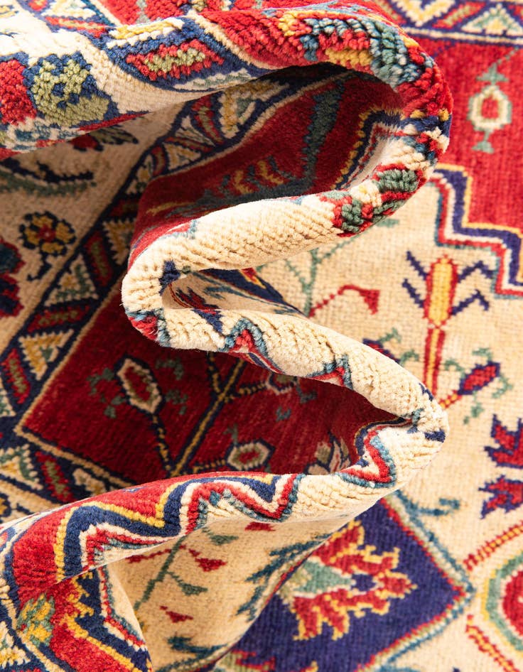Detail image of 3' 10 x 5' 9  Hand Knotted Kazak Rug