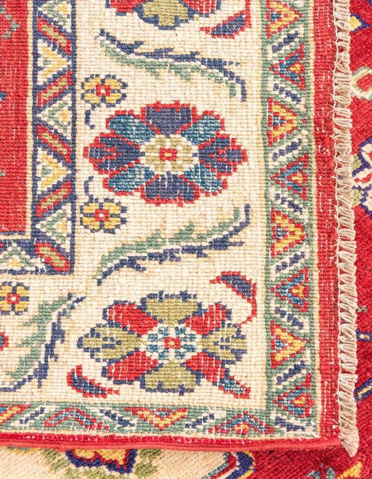 Detail image of 3' 10 x 5' 9  Hand Knotted Kazak Rug