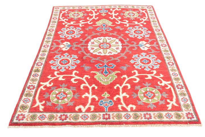 4' 1 x 6' 1 Hand Knotted Kazak Rug