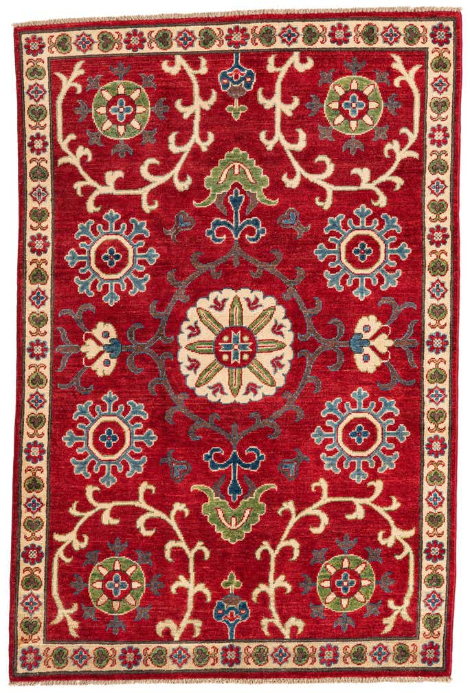 4' 1 x 6' 1 Hand Knotted Kazak Rug