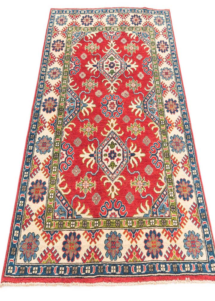 4' x 5' 10 Hand Knotted Kazak Rug