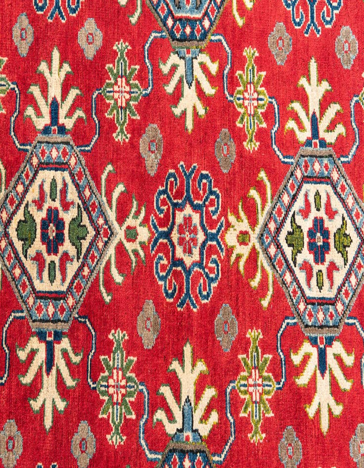 Detail image of 4' x 5' 10 Hand Knotted Kazak Rug