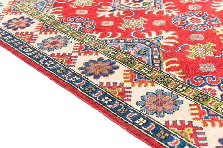 4' x 5' 10 Hand Knotted Kazak Rug