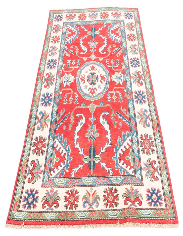 Detail image of 4' x 6' 1  Hand Knotted Kazak Rug