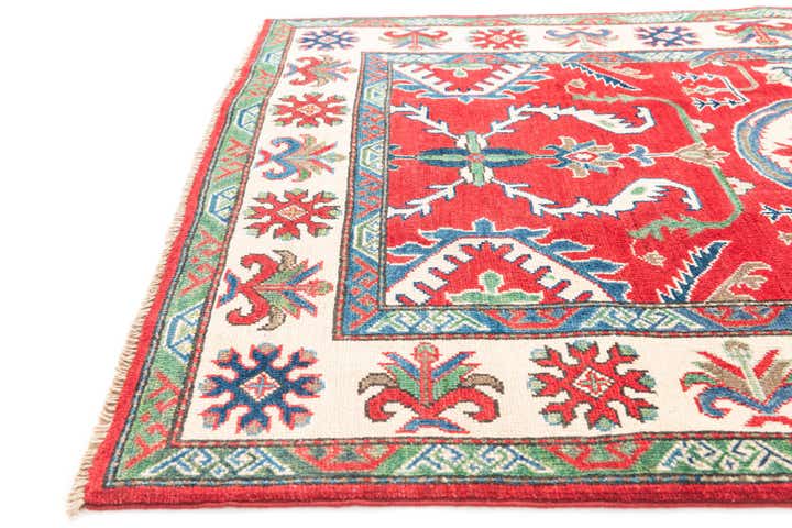 4' x 6' 1 Hand Knotted Kazak Rug