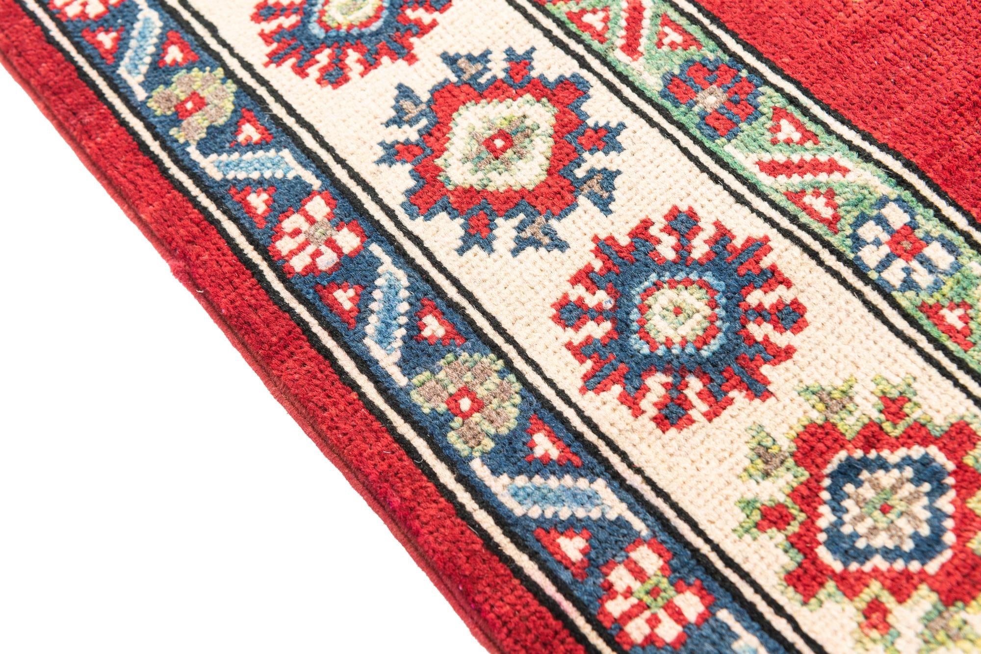 4' x 6' Hand Knotted Kazak Rug