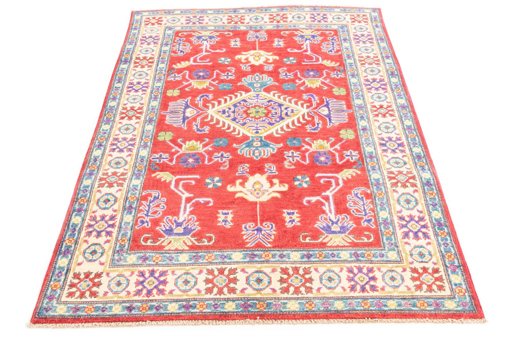 3' 9 x 5' 8 Hand Knotted Kazak Rug