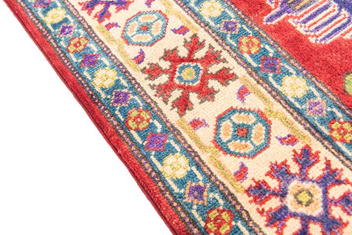 3' 9 x 5' 8 Hand Knotted Kazak Rug