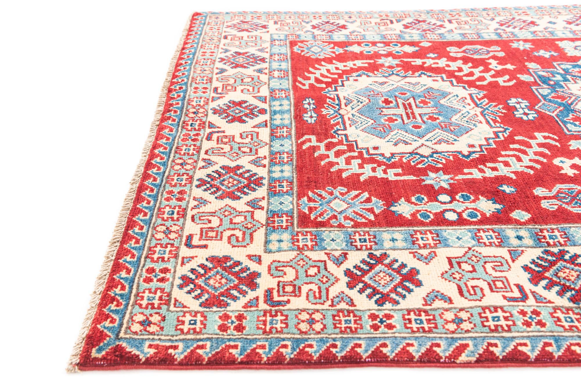 3' 10 x 6' Hand Knotted Kazak Rug