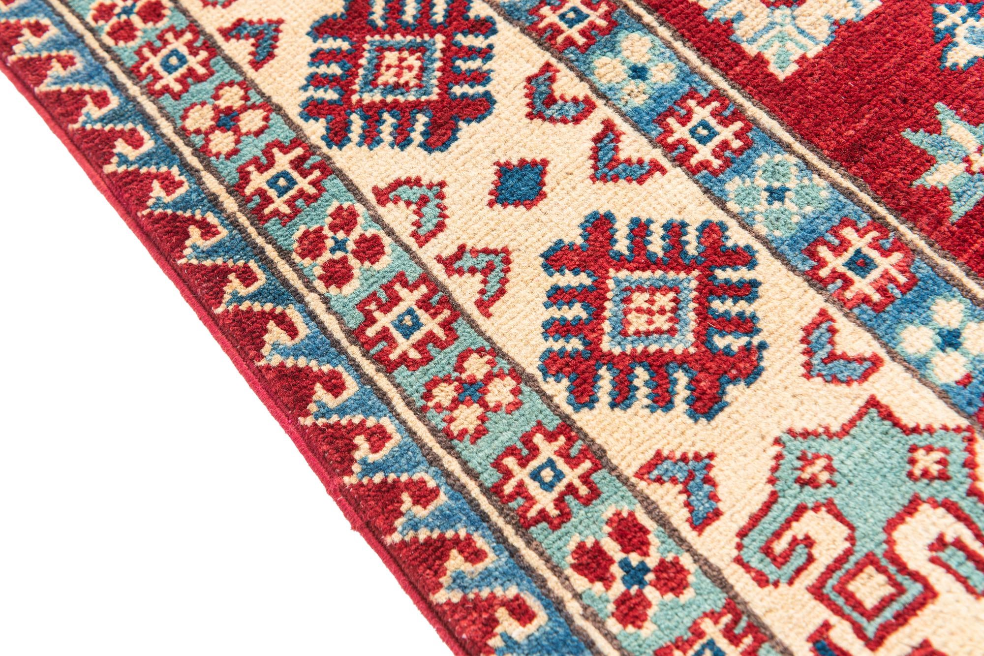 3' 10 x 6' Hand Knotted Kazak Rug