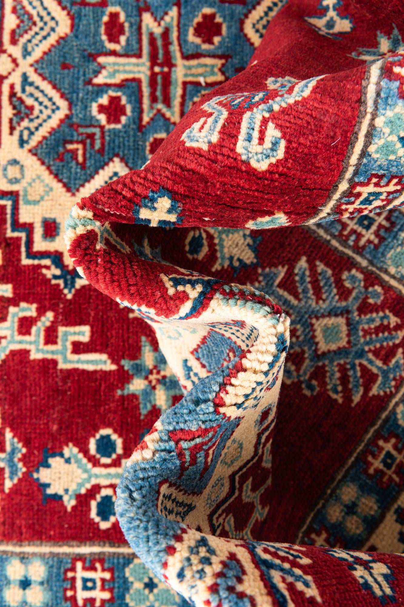 3' 10 x 6' Hand Knotted Kazak Rug